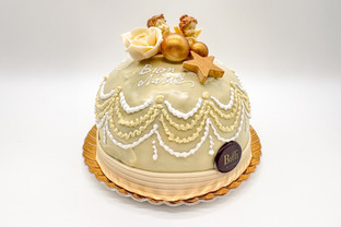 Panettone decorato cioccolato bianco Biffi Milano Pasticceria