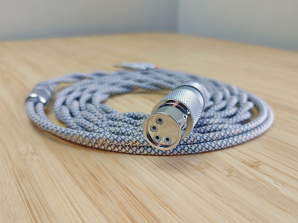 Thumbnail: High End 7N OCC Hybrid Silver Gold Copper Palladium Graphene cable for RAAL SR1A