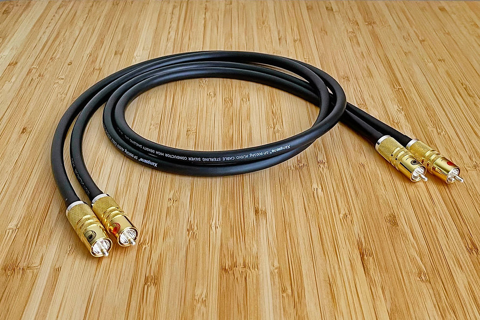 Thumbnail: RCA / XLR pair 6N Solid Core Pure Silver 3x Shielded Hi-End Cable