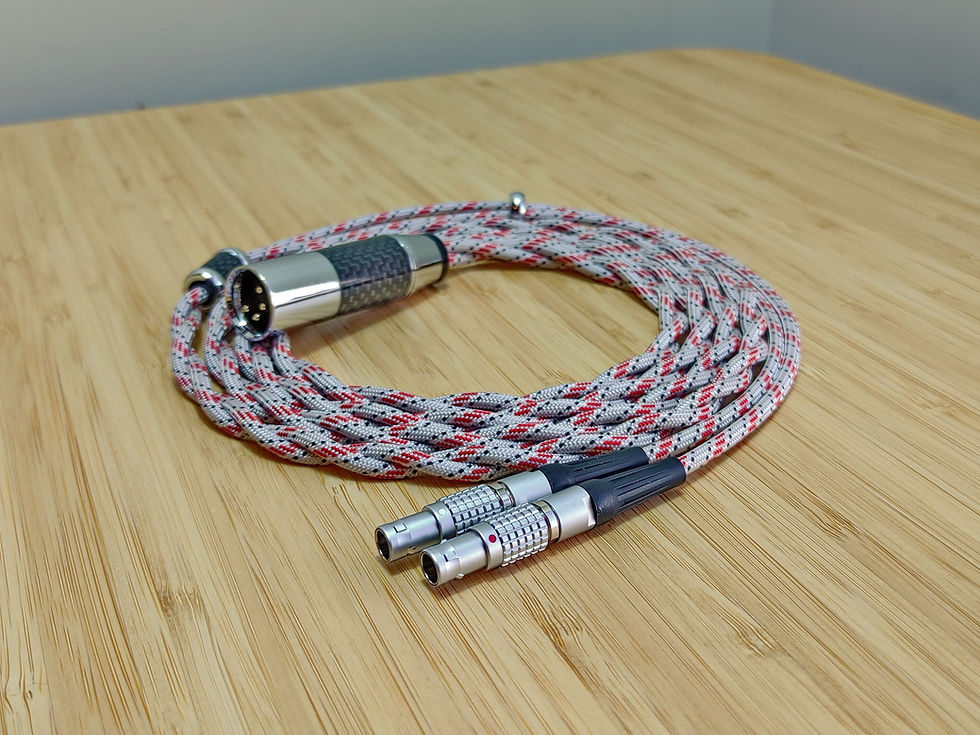 Thumbnail: 7N OCC Copper Gold Pure Silver Balanced Audio cable for Focal Utopia