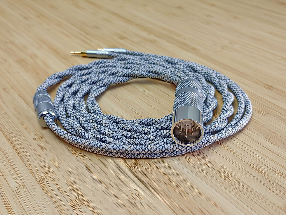 Thumbnail: High End Hybrid Silver Copper Gold Palladium Graphene cable Abyss Diana DZ V2 MR