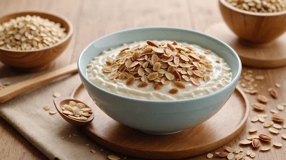 Oatmeal and Yogurt Mask Application