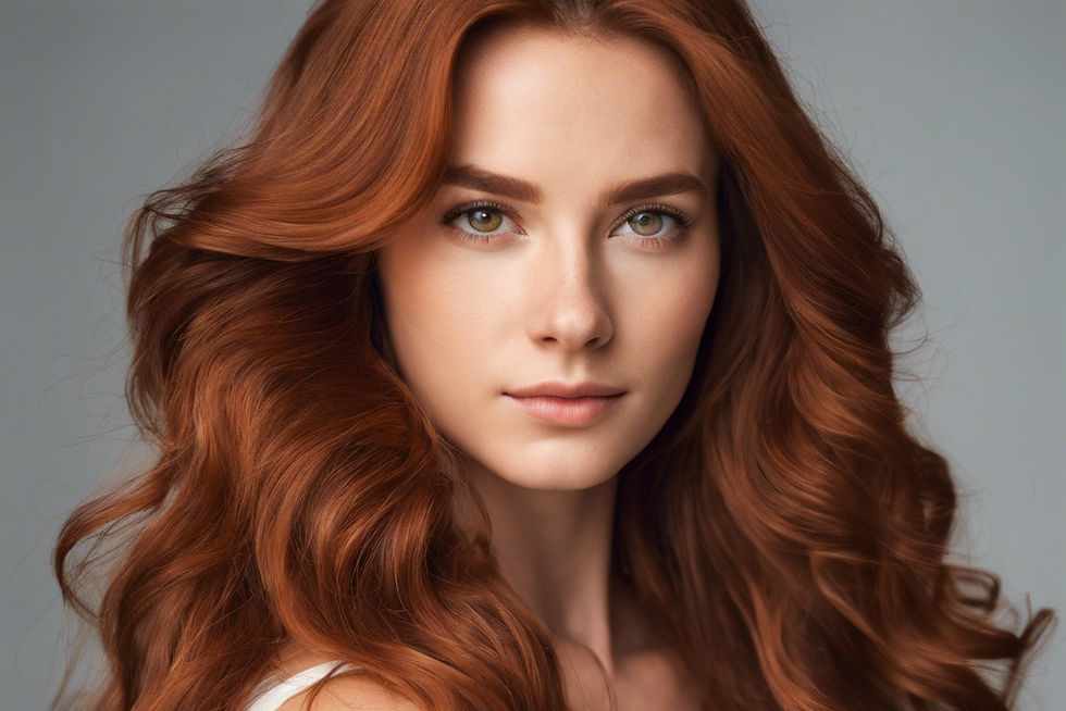 A beautiful woman with healthy hair