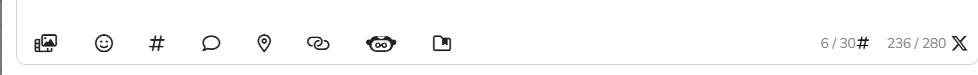 Screenshot with Metricool's Post Editor icons