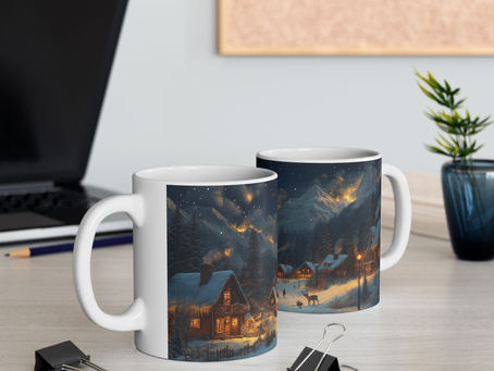 Discover the Enchanting Snowy Village Christmas Mug Collection: Celebrate the Season with Style