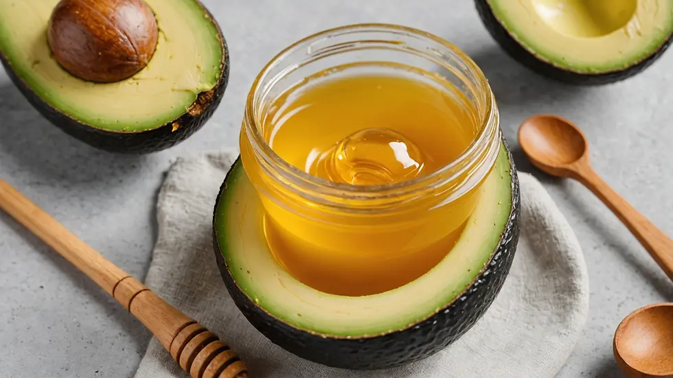 Avocado and Honey Mask Preparation