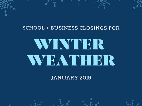 Atlanta Winter Weather: School + Business Closings