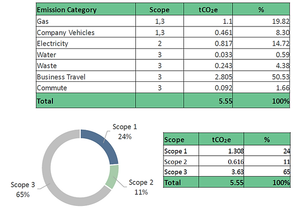 Carbon footprint report
