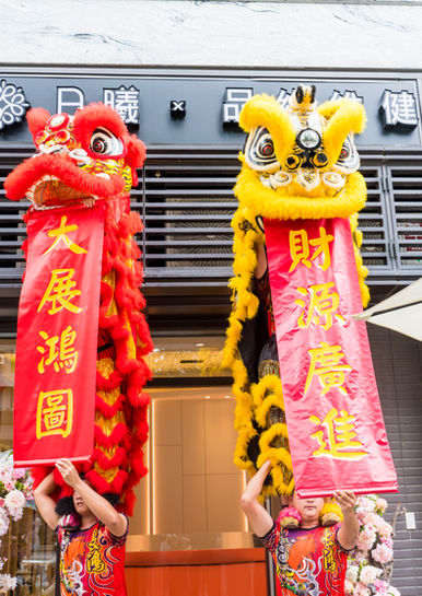 開幕舞獅表演,台中開幕