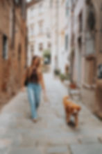 Portraitshooting mit Hund in der Toskana. Ulm