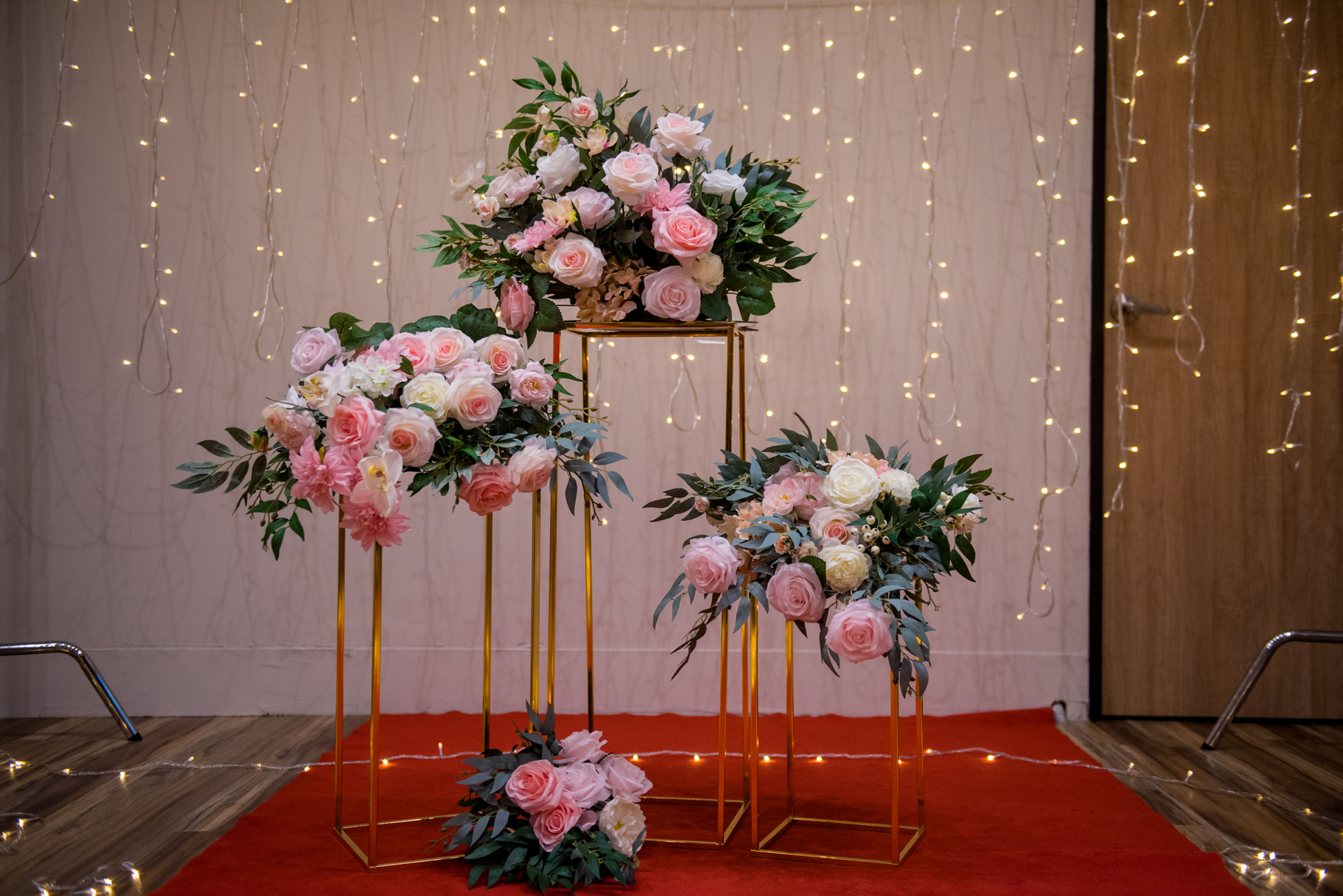 Square Floral Pillar