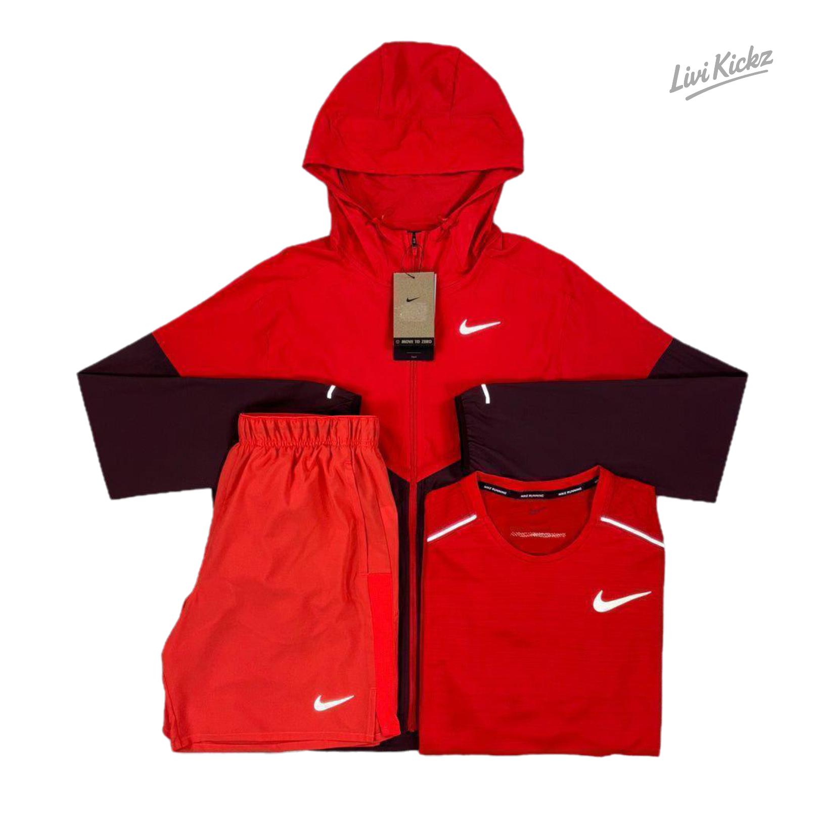 Nike 3 Piece Set - Fire Red