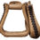 Thumbnail: Showman Leather Covered Western Stirrups 5/5" Wide