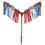 Thumbnail: Showman Painted American Flag Browband Headstall and Breastcollar Set