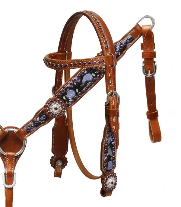 Showman Hand Painted Headstall Set