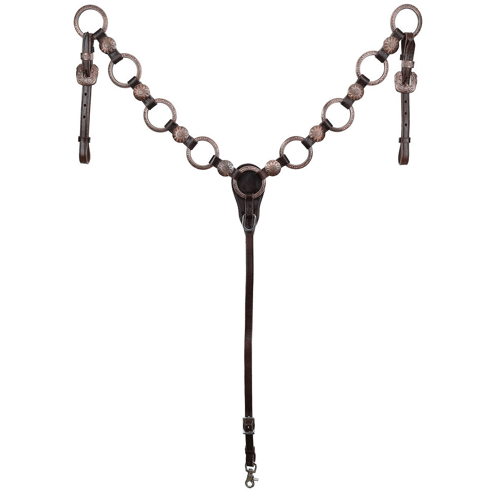 Thumbnail: Showman Sunflower Ring One Ear Headstall and Breastcollar Set