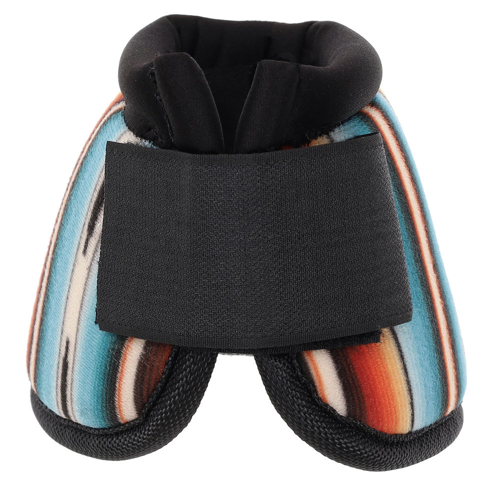 Thumbnail: Showman Teal Serape Elite Equine Bell Boot