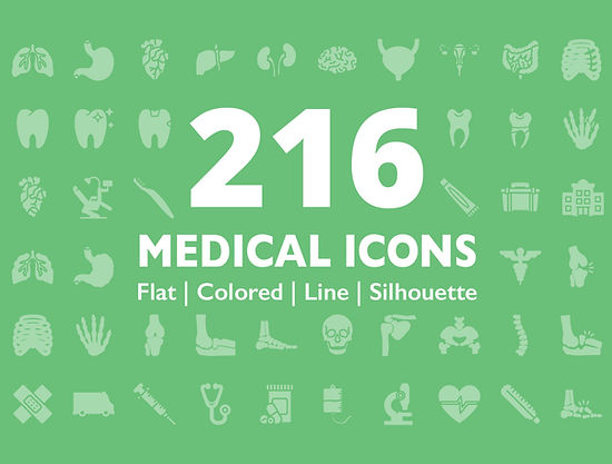 216 Medical Icons