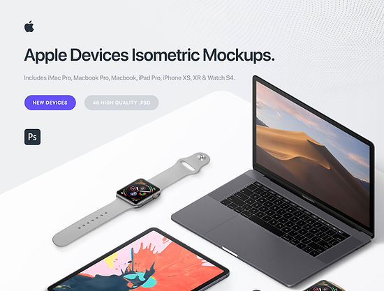 Apple 46 Devices Mockups