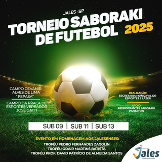 Prefeitura iniciará Torneio Saboraki de Futebol no Campo da Fepasa neste final de semana