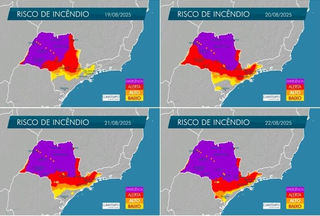 Risco de incêndio aumenta em SP esta semana com ar mais seco e quente