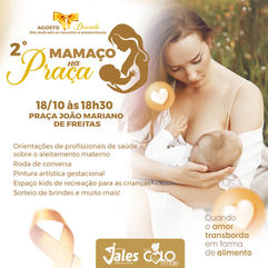 Prefeitura vai realizar o 2º Mamaço na Praça no dia 18 para conscientizar sobre o aleitamento materno