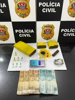 Polícia Civil apreende quase 800 Gr de drogas no São Judas Tadeu