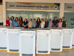 Secretaria Municipal de Educação entrega máquinas de lavar para todas as EMEIs de Jales