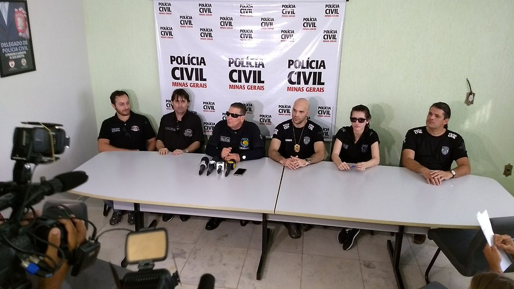 Parte da equipe de policiais paulistas e mineiros que participou da operação conjunta - Jales Notícias