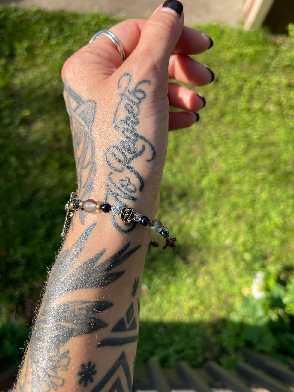 Thumbnail: God is Love Cross Bracelet (smaller size)