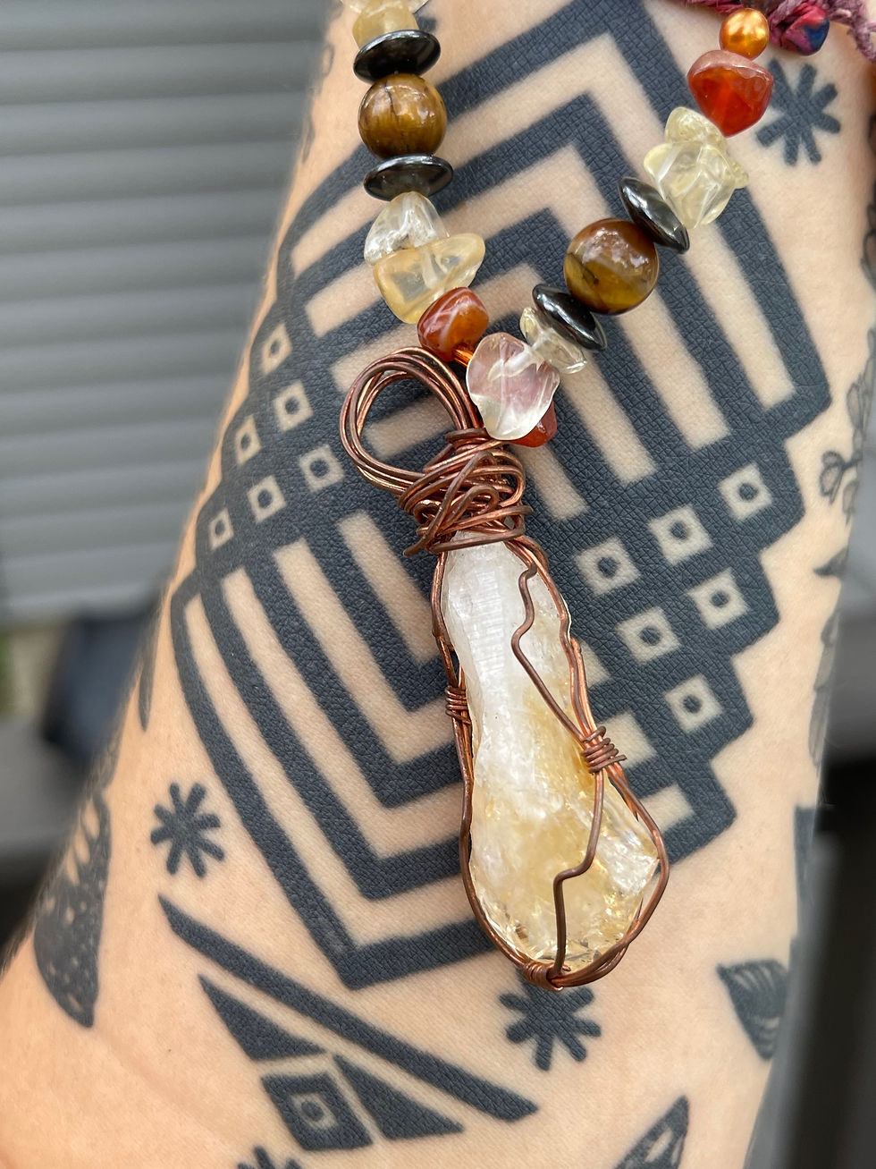 Thumbnail: Citrine necklace 