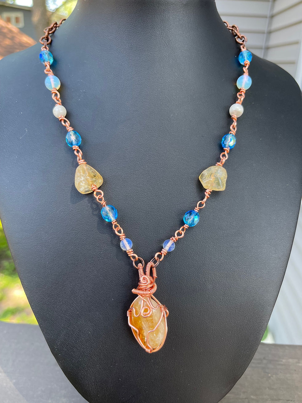 Thumbnail: Citrine necklace 