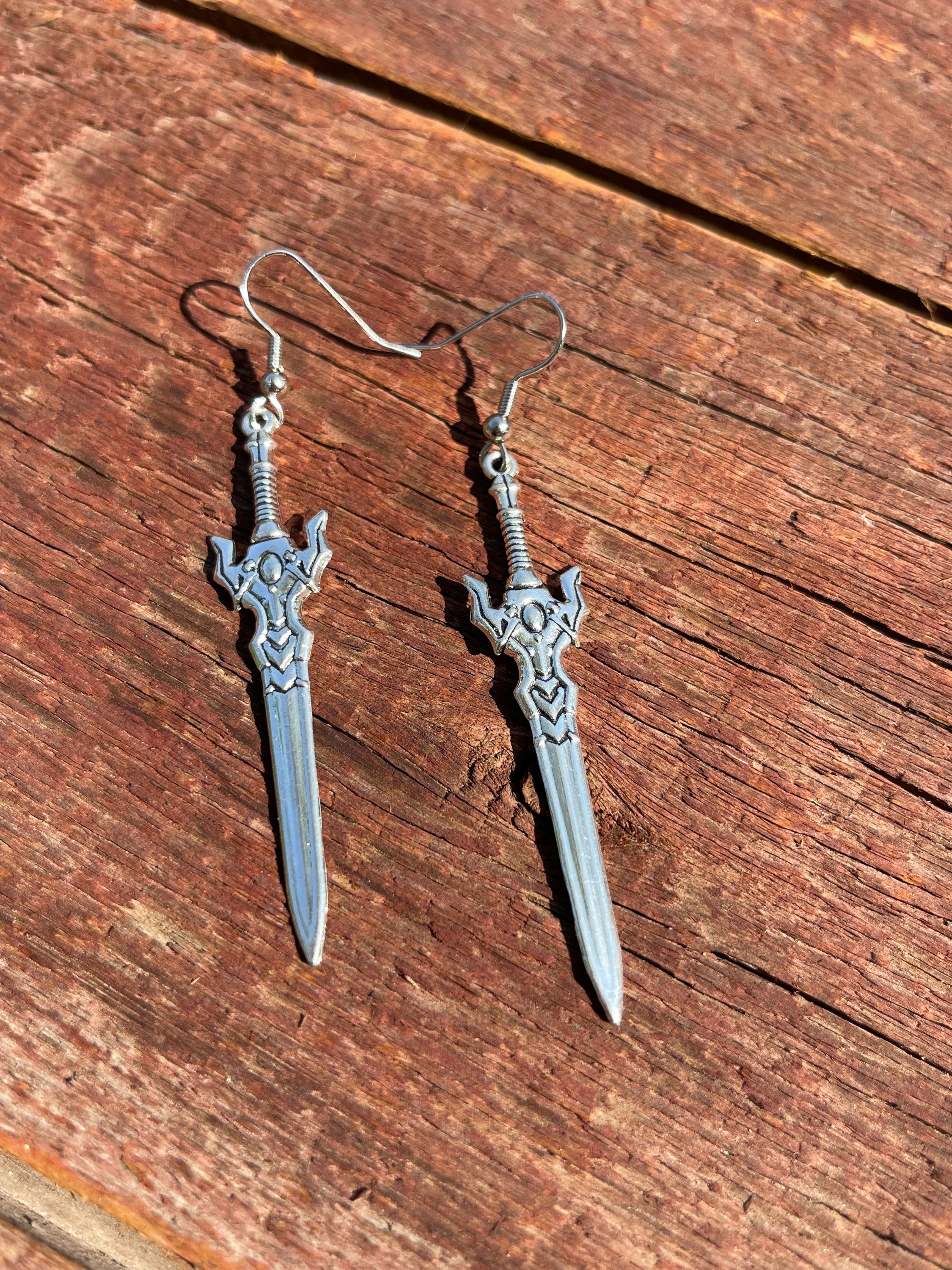 Sword earrings 