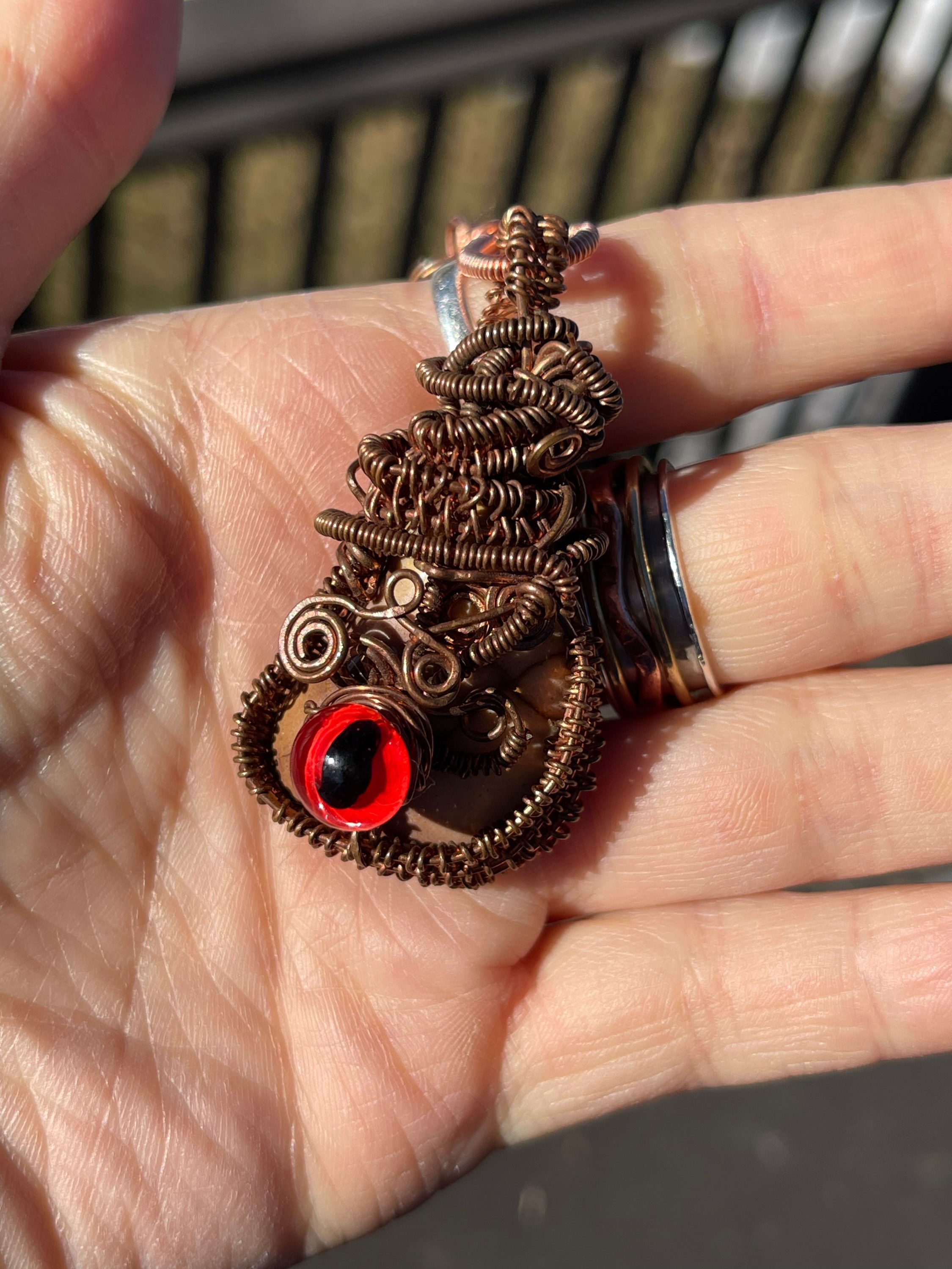 Dragons Eye Necklace - Mookaite Jasper 