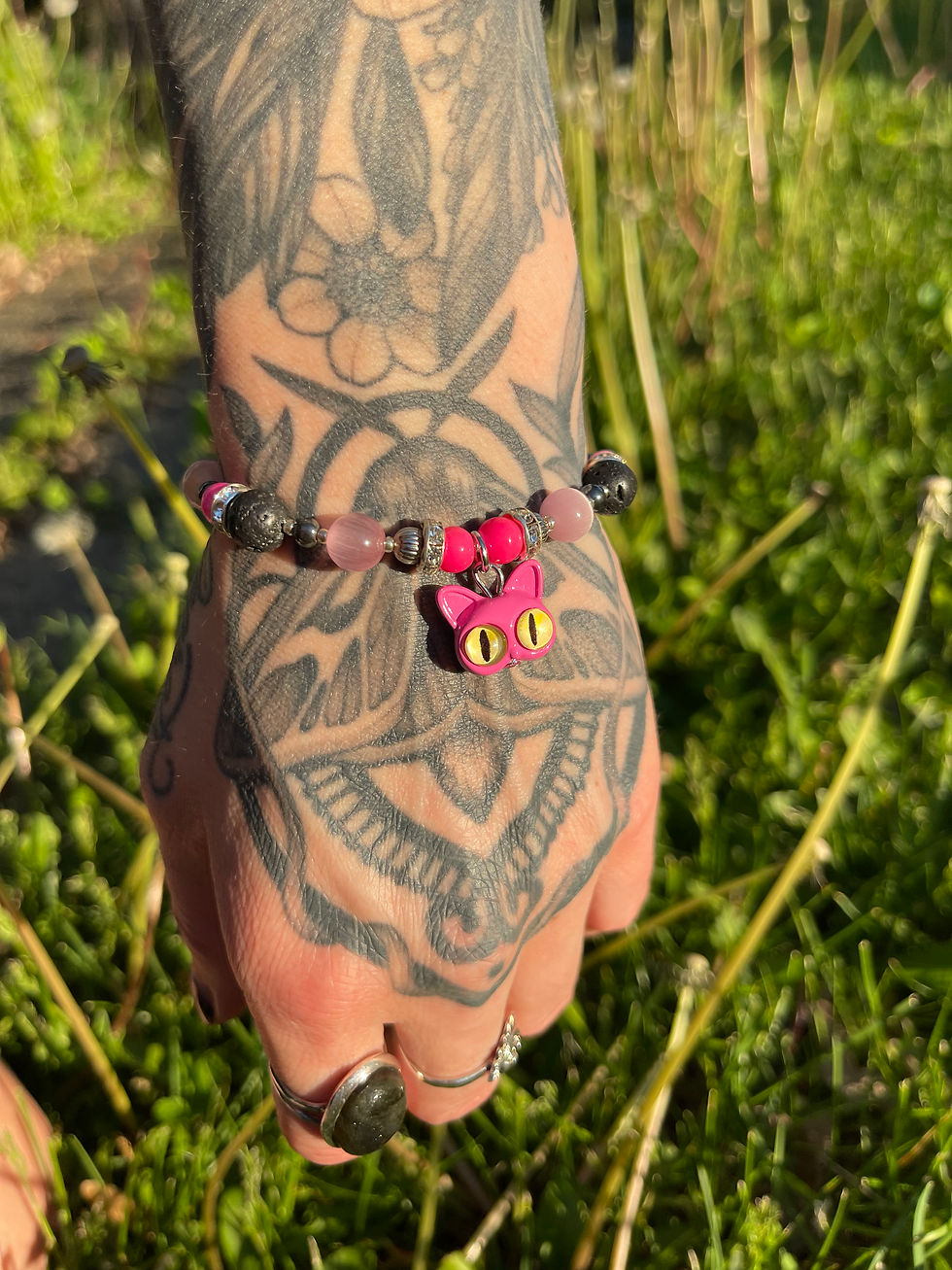 Thumbnail: Pink Kitty Bracelet 