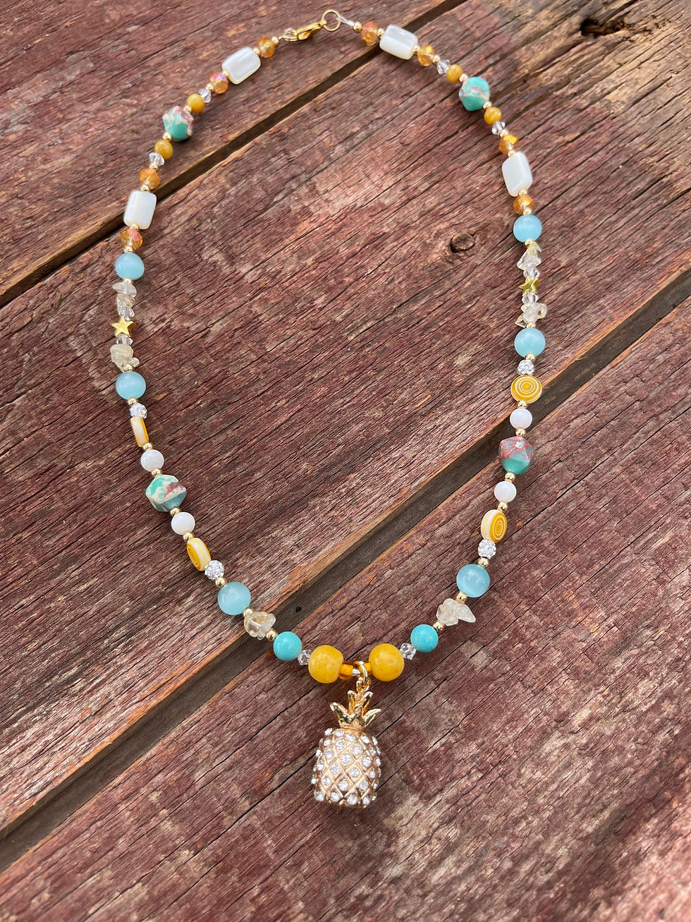 Thumbnail: “Who lives in a pineapple under the sea” necklace 