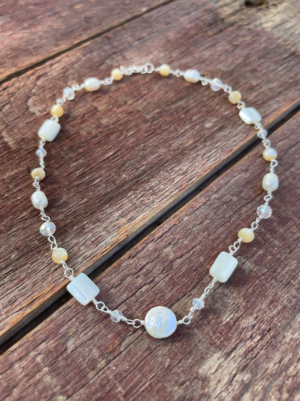 Thumbnail: .925 Sterling Silver White Necklace