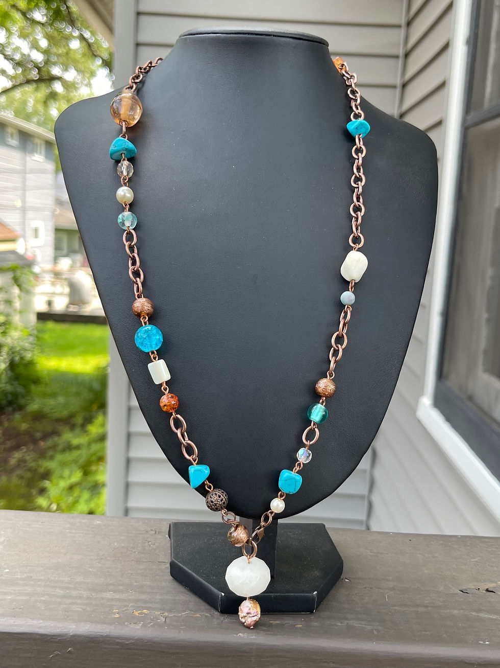 Thumbnail: Long boho style necklace 