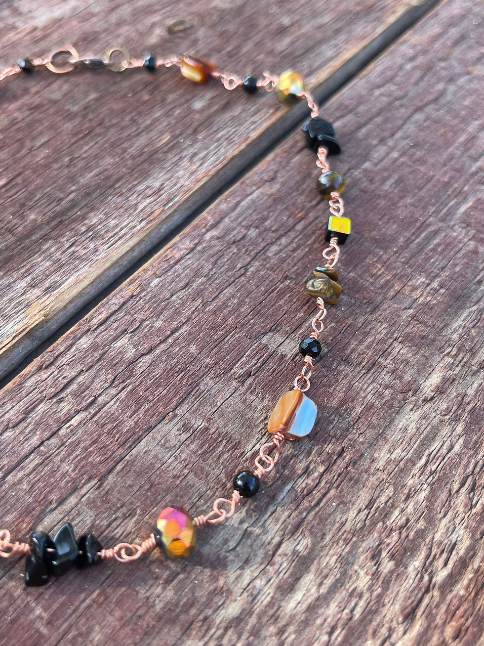 Thumbnail: Tigers Eye Choker Necklace 