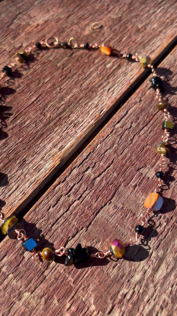 Thumbnail: Tigers Eye Choker Necklace 