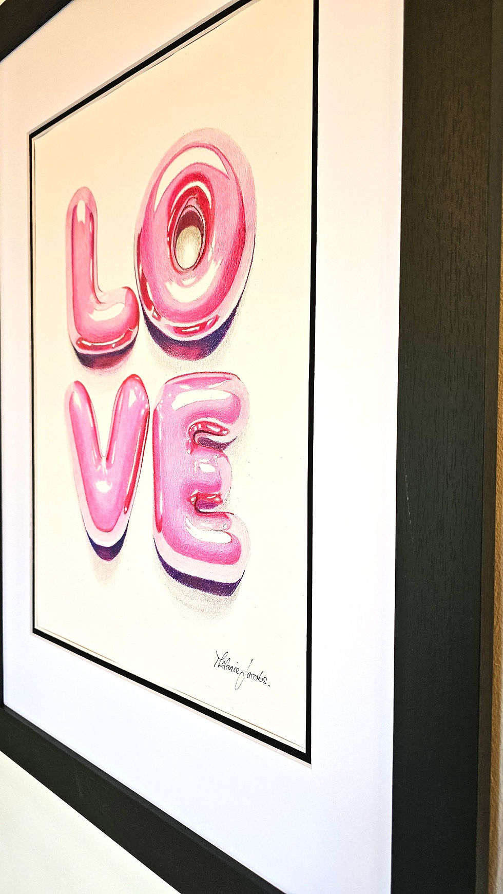 Thumbnail: 'Love At First Sight' Original Coloured Pencil Drawing