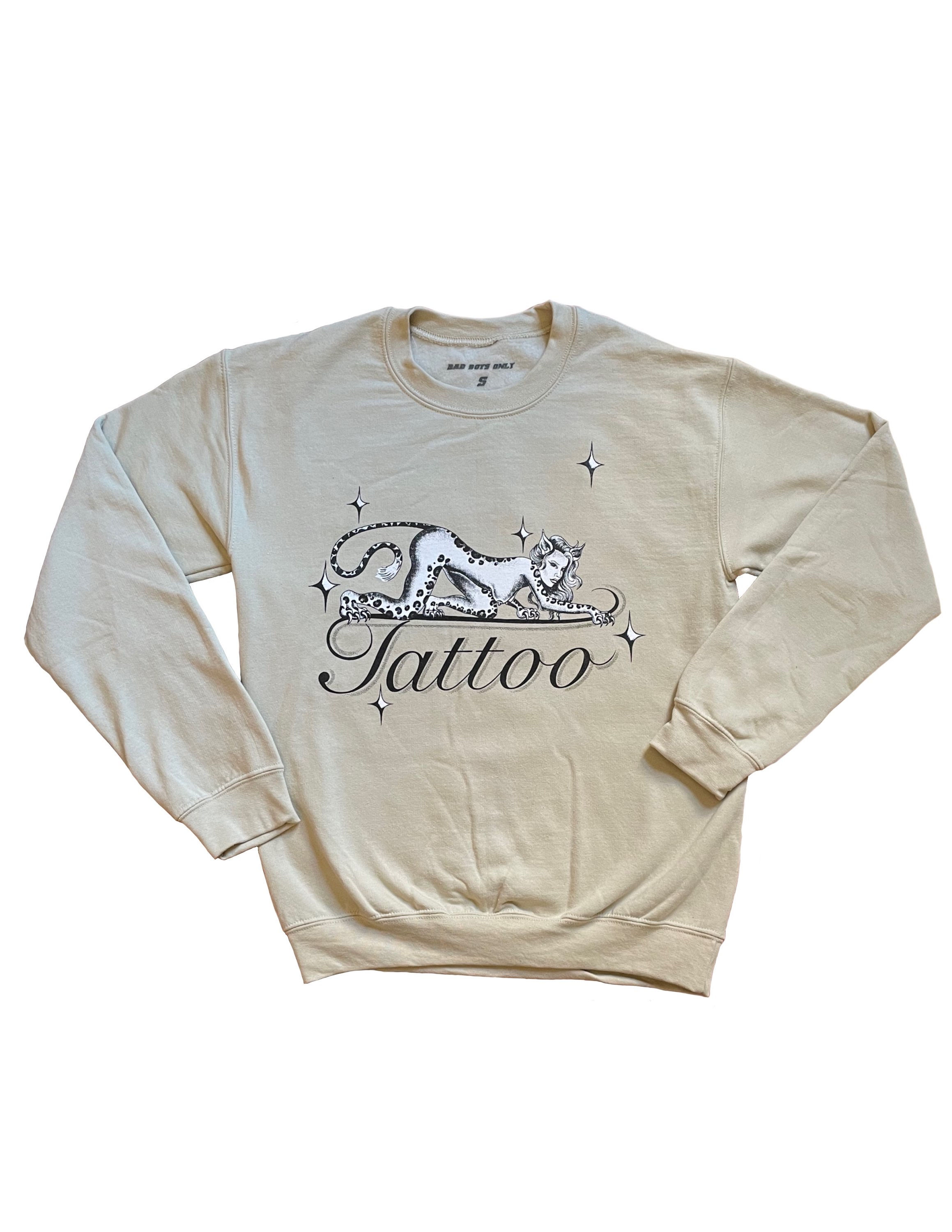 Leopard Lady Crewneck Sand