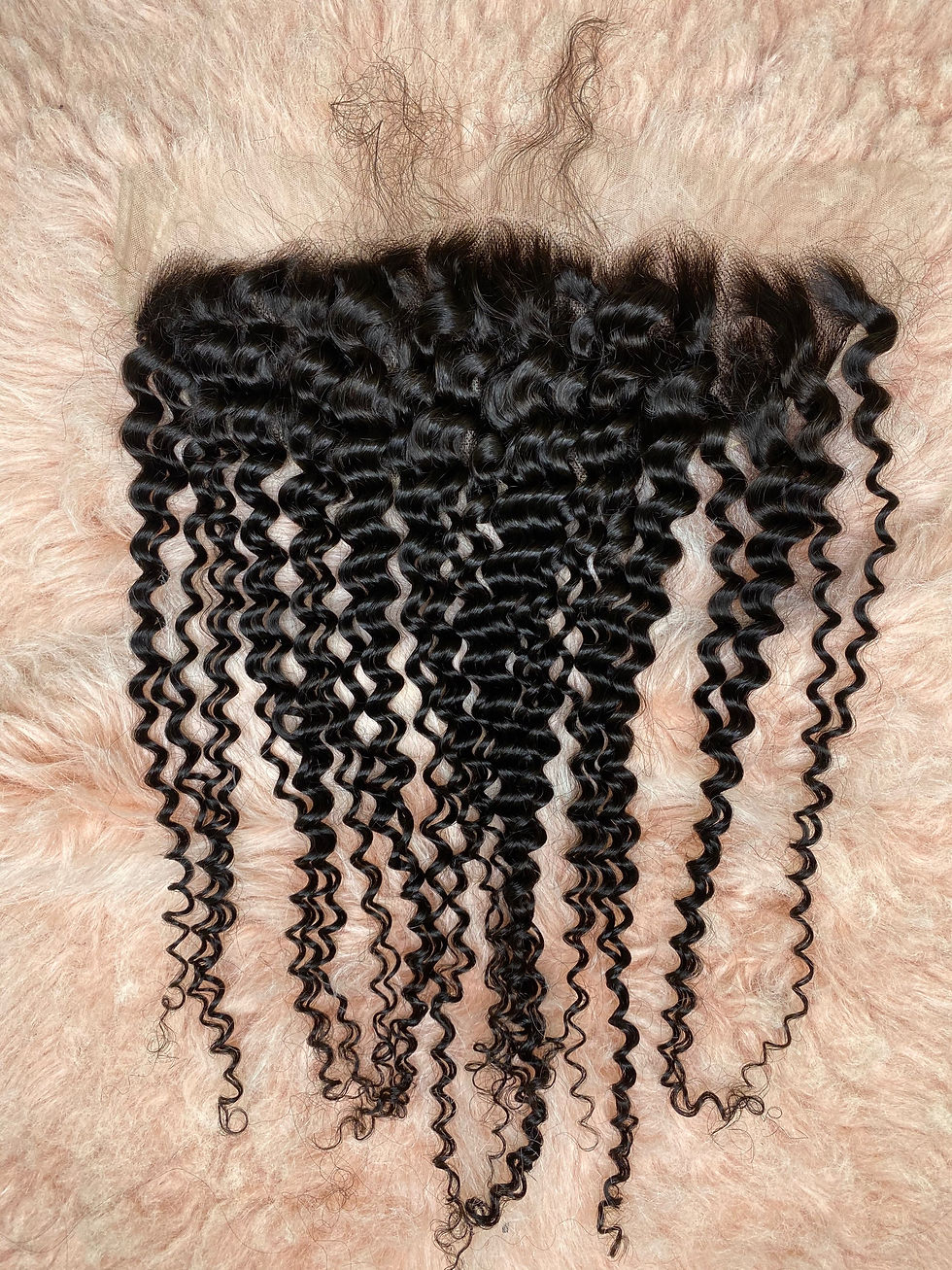 Thumbnail: Virgin Brazilian Deep Curl HD Lace Frontal Wig