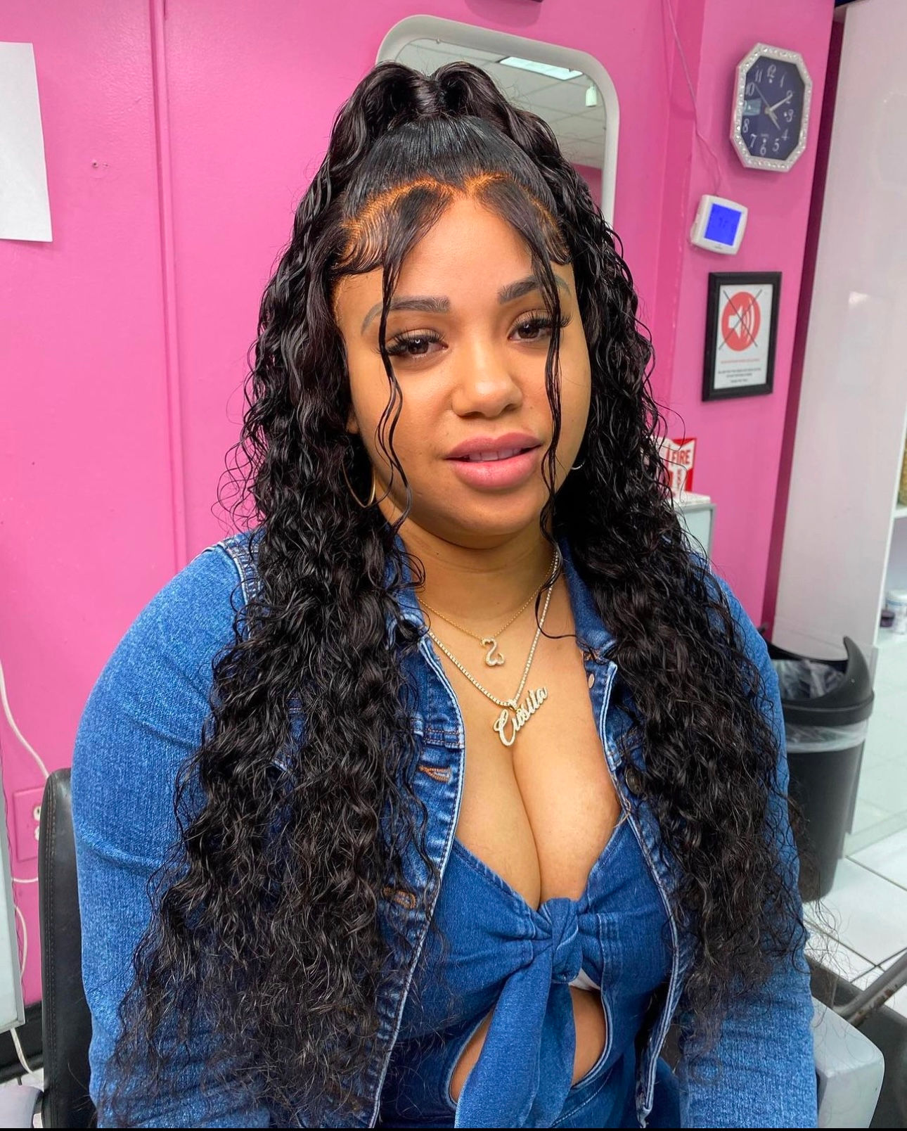 Virgin Brazilian Deep Curl HD Lace Frontal Wig