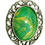 Thumbnail: antique look shimmering green and gold original one of a kind