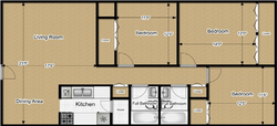 3 bed 2 bath