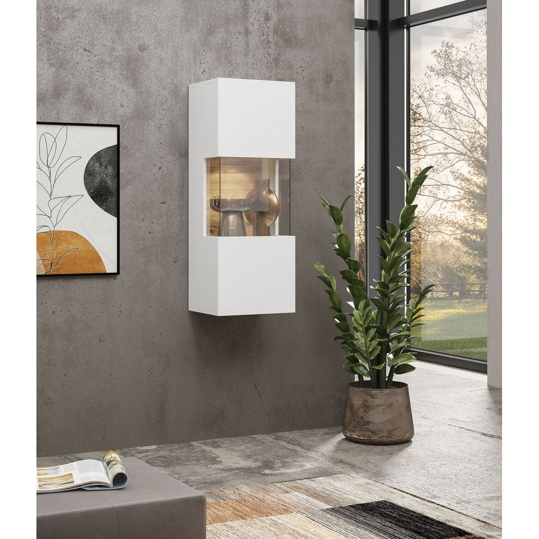 Витрина навесная AVA White 07