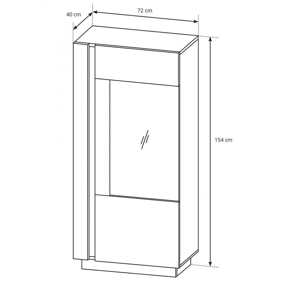 Миниатюра: Витрина ARCO WHITE (C72)