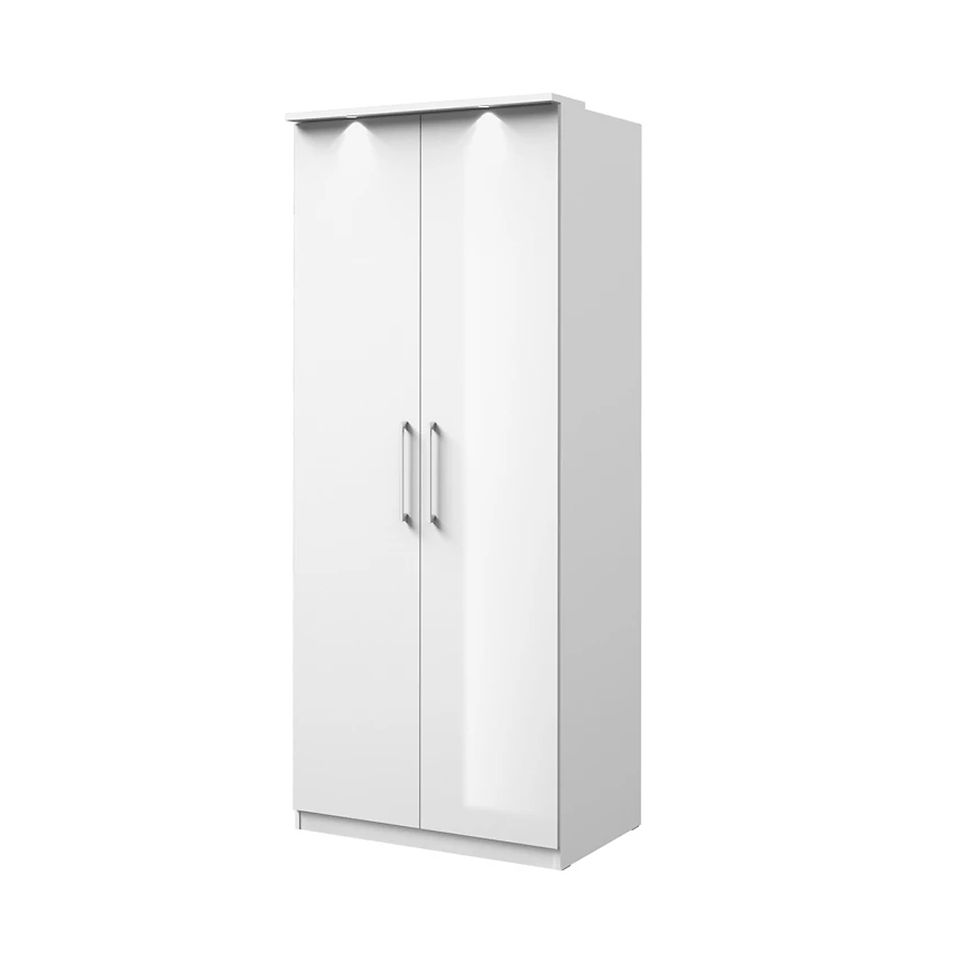 Миниатюра: Шкаф двустворчатый OPTIMA White 18