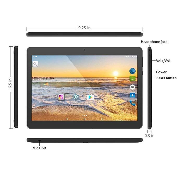 Thumbnail: 10" Quad‑Core Android Tablet — Dual SIM, 3G